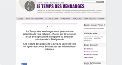 Desktop Screenshot of letempsdesvendanges.com
