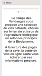 Mobile Screenshot of letempsdesvendanges.com
