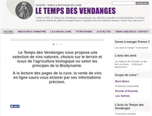 Tablet Screenshot of letempsdesvendanges.com